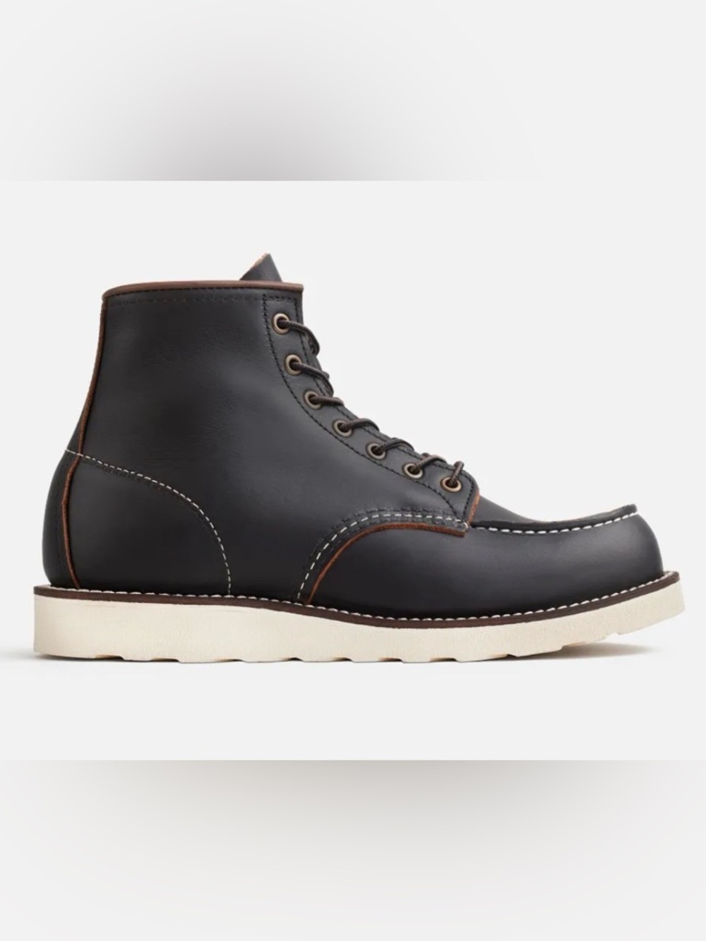 Red Wing Shoes Men's 6-Inch Boot in Black Prairie Leather, Style # 8849, Sz 11.5